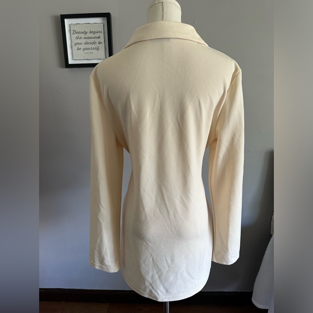 Cream Bow Coat - Picture 4 of 7